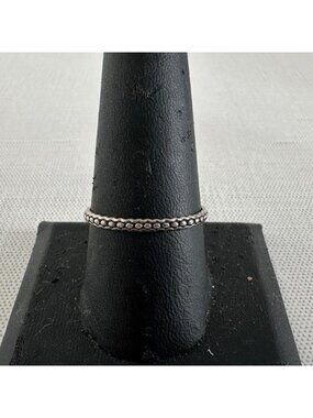 Vintage Israeli Sterling Silver Ball Bead Stacker Band Ring Size 9.5